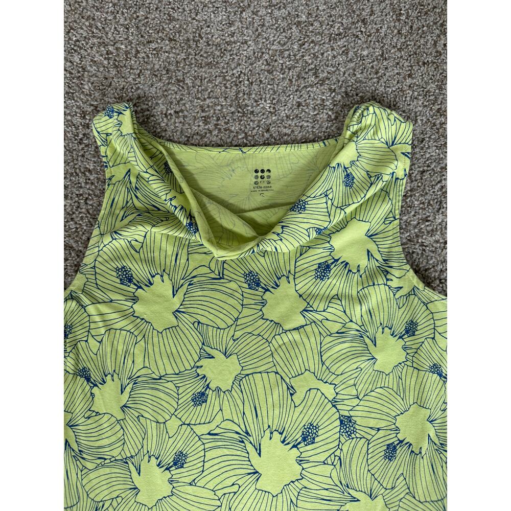Title Nine Lime Green Floral Mini Dress - Picture 3 of 9